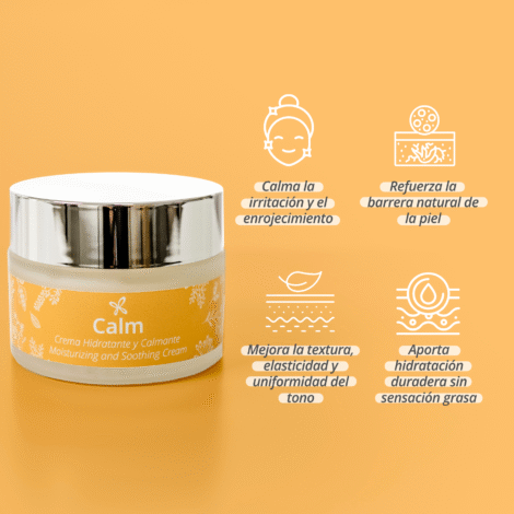 Crema hidratante Calm Piel Sensible y Rosácea | Cosmética natural